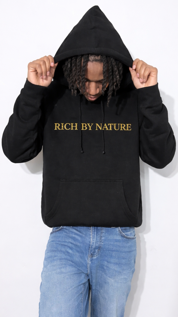 Hooded "Rich by Nature" Melanin Honey Drip
